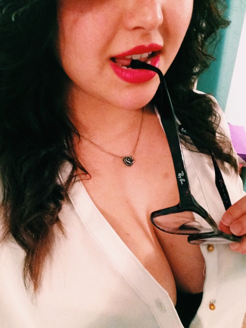 Porn rosy-red-lips:  I had a request for a “librarian” photos