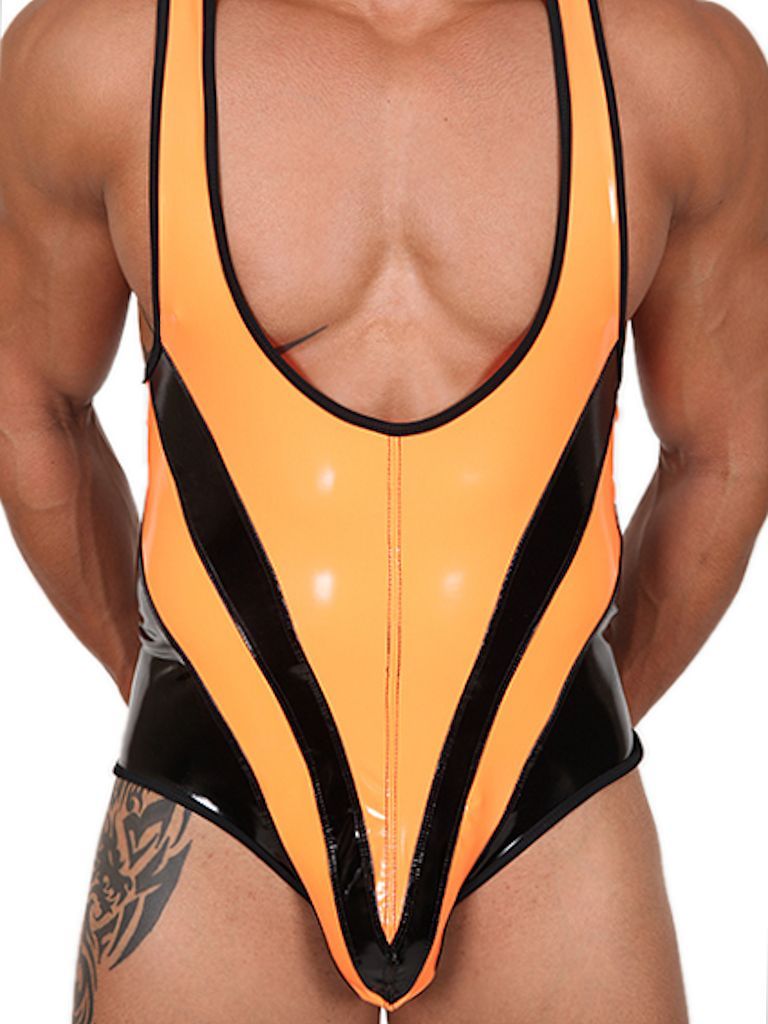 clothing-for-gays:   Pistol Pete Adonis Singlet Orange 66,95 € Clothing-for-Gay,