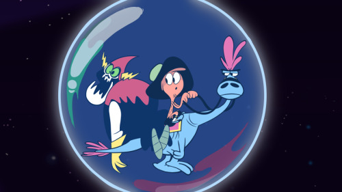 pachikun:  dannphan29:  Check out these AWESOME pictures from the new WOY episodes: The Fremergency Fronfact, and The Boy Wander~!!Hater looks like he’s out of his mind xD And Wander riding on top of the bubble is so cutee!!!  OMG Wander pretend to