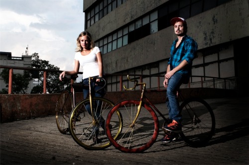 TWO BABES PLUS BIKE