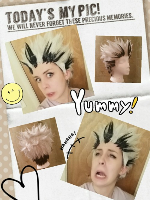 I had to try on Bokuto commission to measure the hairline but the forehead reference pics look bette