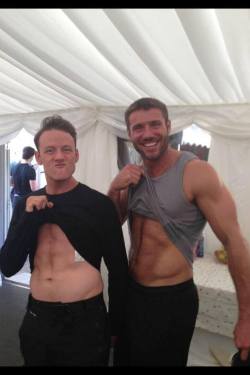 gaydisneygeek:  writerbear:  Ben Cohen, showing off his dance-ready abs, from his Facebook page. Le sigh.  *sigh* all i need is ice cream and my tongue lol