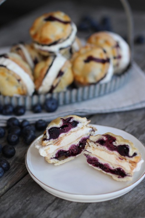 Porn Pics foodffs:  BLUEBERRY PIE ICE CREAM SANDWICHESReally