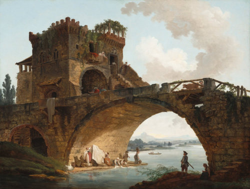 flyse:The Ponte Salario, Hubert Robert (French, 1733–1808), ca. 1775Oil on canvas