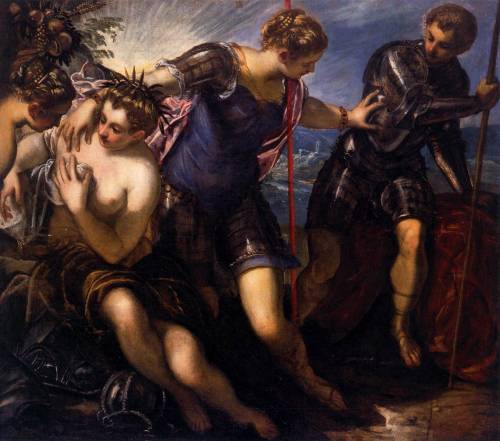 Minerva Sending Away Mars from Peace and Prosperity, Tintoretto, 1576-77