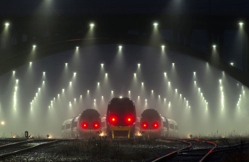 sarlyne: calamitaswrath: wherefore-means-why-not-where: sixpenceeeblog: A train station in Denmark. 