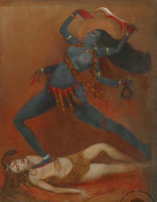Kali, Bengali painting