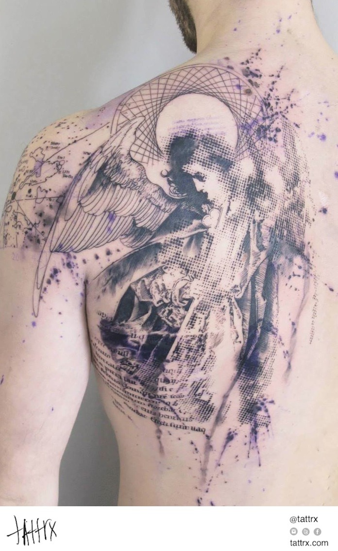 tattrx:  Niko Inko - Archangel Saint Michel tattrx.com/artists/niko-inko tumblr: