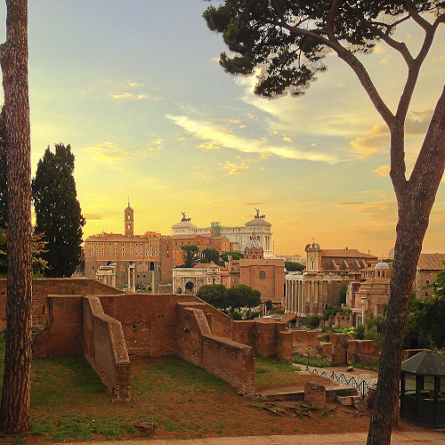 latrinca:  &ldquo;Roman Sunset&rdquo; photographed in Rome, Italy - Sept. 6th, 2013  Photo t