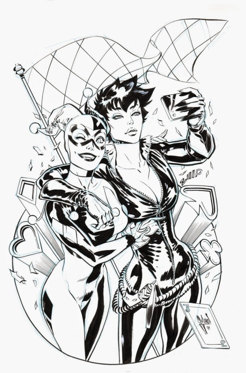 xombiedirge:  Gotham City Sirens by Guillem March