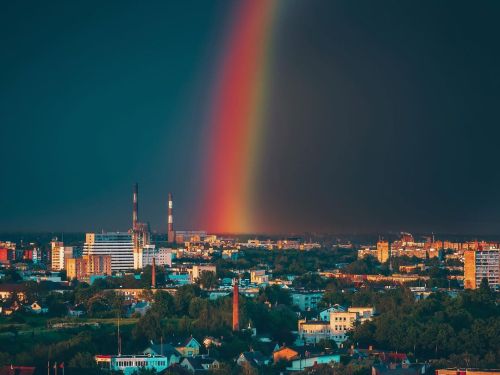 Rainbow #pridemonth #Kaunas #Lithuania #Lietuva #dronas #skypixel #djieurope #Mavic3 #djimavic3 #Kau