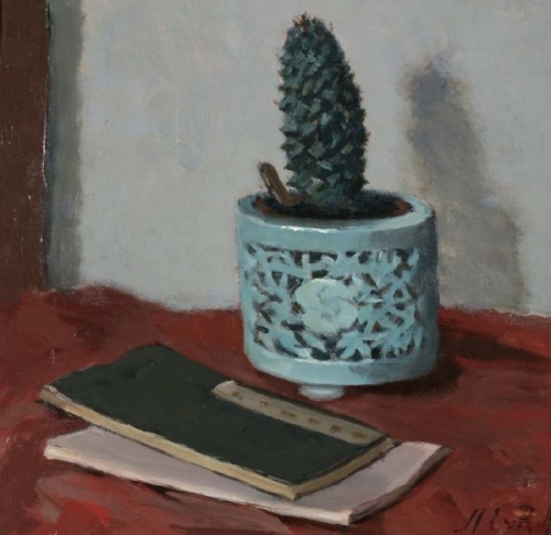 cactus-in-art:Marie van Regteren Altena (Dutch, 1868 - 1958) Still life with cactus, 1925