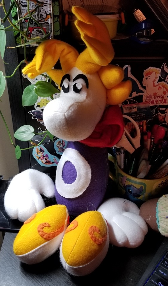 Last Felt Rayman Plush! by FuzzyAliens on DeviantArt