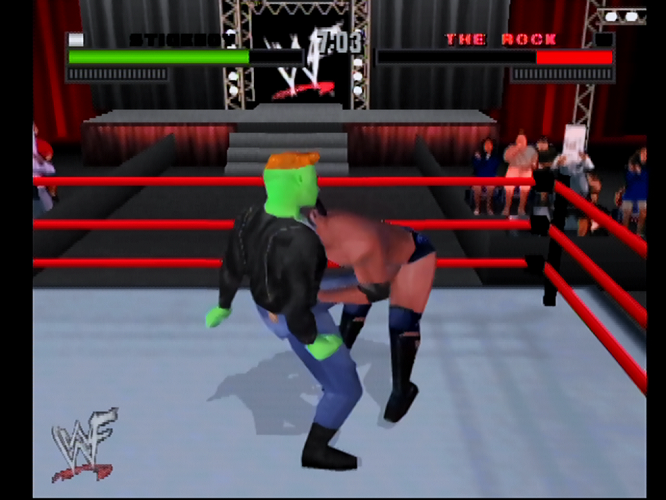weaselsblaugh:  I have a bad habit of horribly abusing wrestling games. Here’s