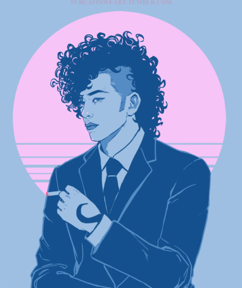 turcafinweart:our boy with some curls