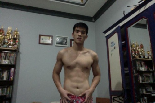 rebelziid:  Asian Cock [ We’ll give him another two medals for showing his manbits to us ]