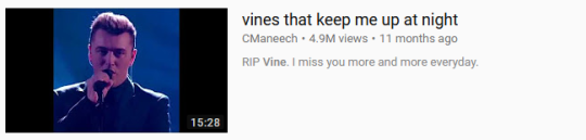 curls-and-courage:  curls-and-courage: Vine compilations on YouTube are the absolute pinnacle of millennial humor. The nostalgic compendium of their peers in an industry that they watched rise, fall, and burn in such a short period of their lifetime is