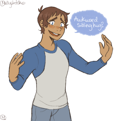 mellysketches: I headcanon that Lance and pidge form a sibling relationship becuase both of them mis