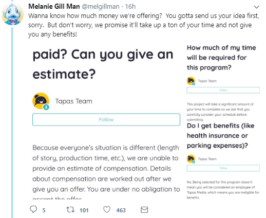 ayellowbirds: Thread by @melgillman​ on Twitter, about dubious recent offers to