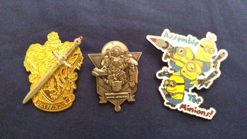 My Three Universal Studios Pins. First One Was Bought In Wizarding World Of Harry Potter At Orlando Theme