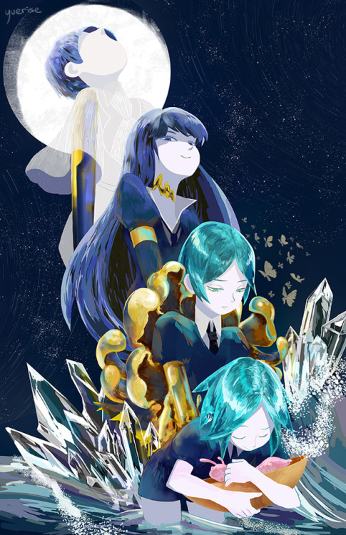 Phosphophyllite?“ Ocean and the sky, Phosphophyllite thinks, staring off into the deep waters.