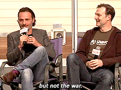 rossymarquand:  Andrew Lincoln & David Morrissey at Walker Stalker Con Atlanta | November 1, 2015 