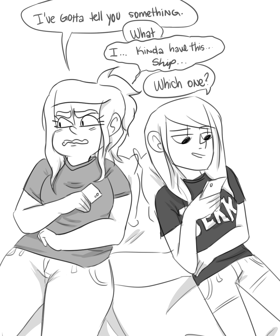 doodlepadoodle:  WHEN YOUR HOMIE HAS THE SAME GUILTY SHIP AS YOU extra pts if ur