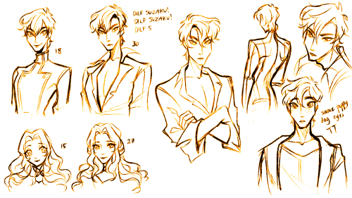 post-resurrection doodles bc ever since i was slapped in the face with potential di|f suzaku i liter