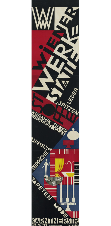 Mathilde Flögl, poster for Wiener Werkstätte, 1927. Vienna. Via plakatkontor