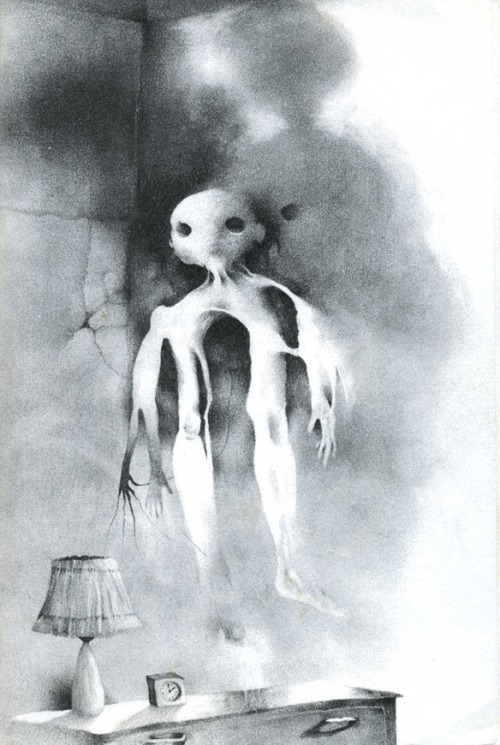 end-complete:  murderotic:  mistressmaw: Gammell illustrations from ‘Scary Stories to Tell in the Dark’.  Growing up these pictures would scare the hell out of me when I would see them.