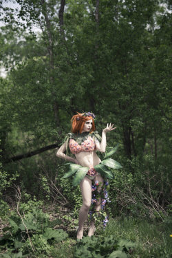 hjsteele:  Original Design Spring Poison Ivy Cosplay 2015As I have with all of my versions of Poison Ivy for the Seasonal Ivy Project, this incarnation focused on a specific type of plant: flowers. When I think of Spring I always think of showers and