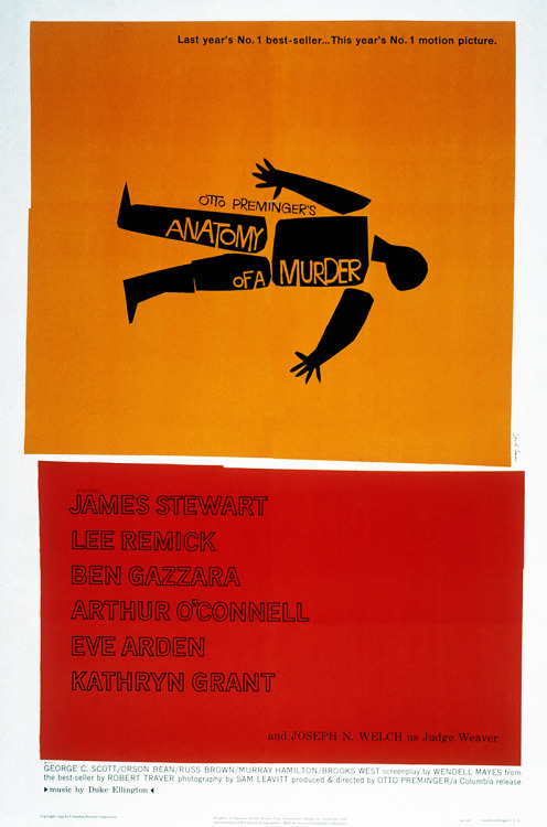 20th-century-man:Design is thought made visual / Saul Bass A selection of film posters by the legend