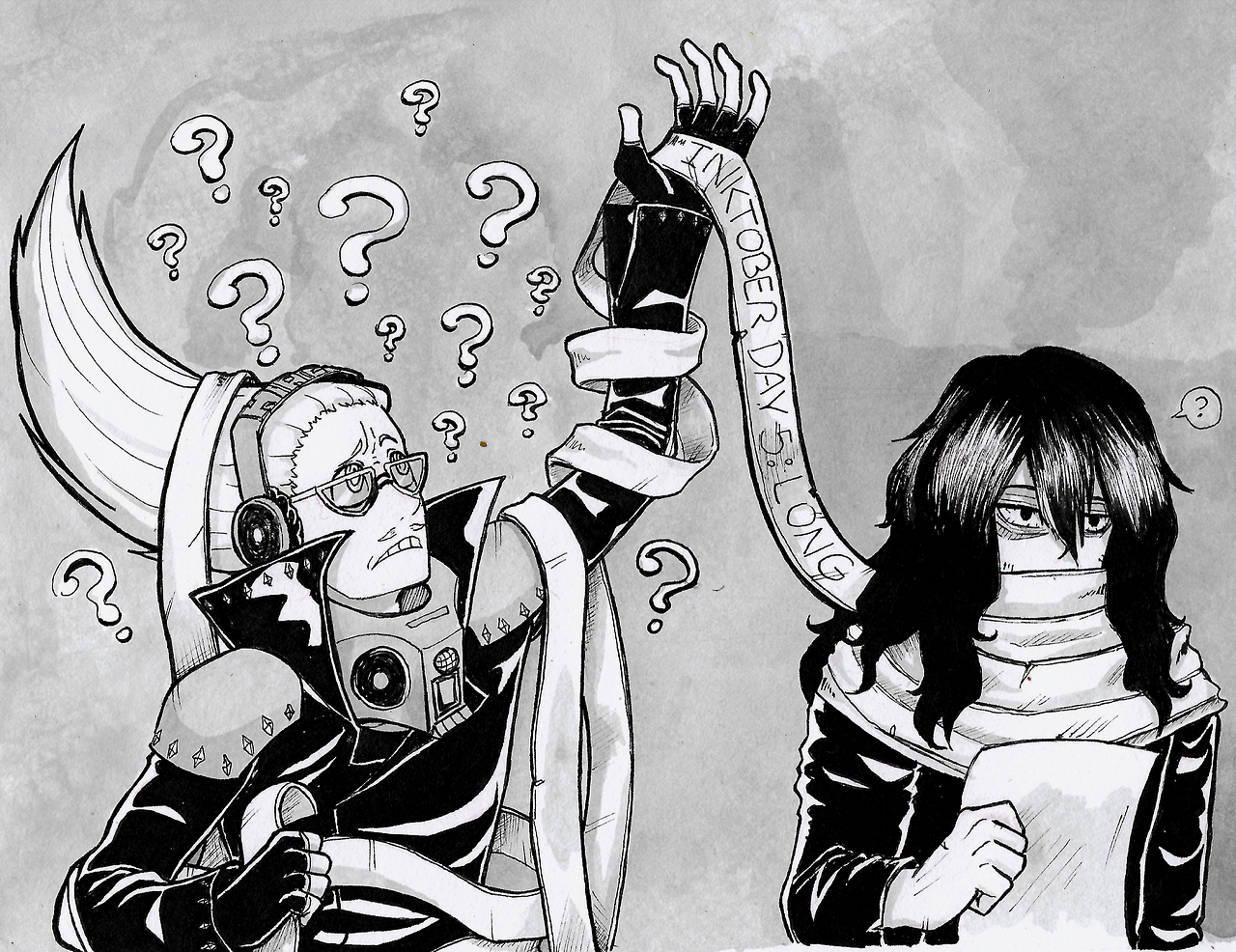dolcearte: Inktober, Day 5: LONG. “Just how long is this thing, Eraser!?”“What?”
