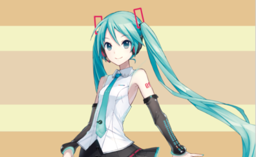 yourfaveisproudofyou: Hatsune Miku from Vocaloid is proud of you!