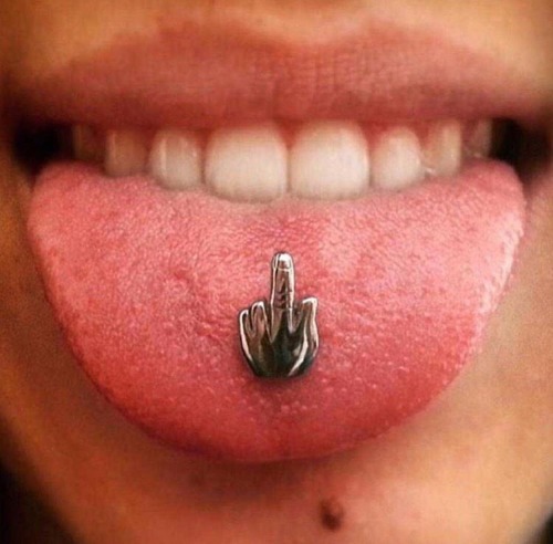 Porn photo Tongue piercings really aren’t my thing,