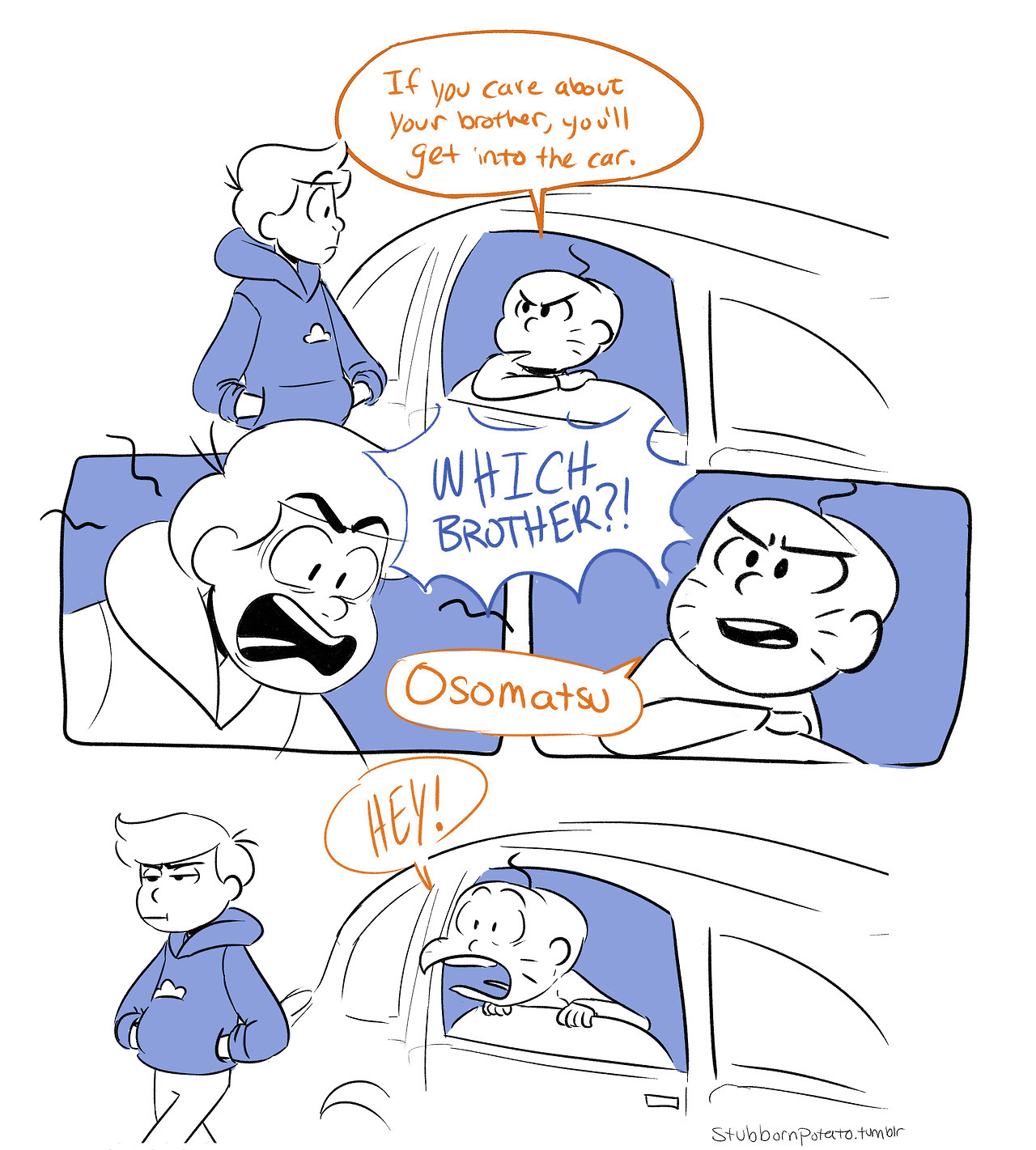 Karamatsu this season be like (based on) – @stubbornpotato on Tumblr