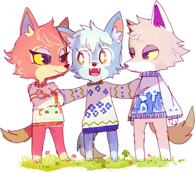 simirgos:  sweater wolves, maybe they’re siblings?  i’d give a piece of my soul