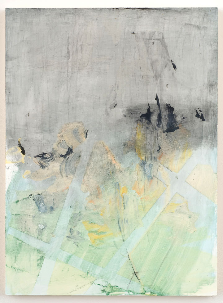 softpyramid:  Richard AldrichAerial View Painting2006Oil and wax on panel19.125 H