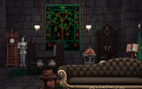 llamabuilds: Slytherin Common Room I’ve long believed the Slytherin common room is the coolest