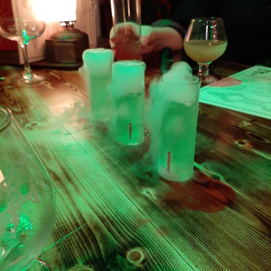 Untitled on Tumblr: drinking at a harry potter themed bar