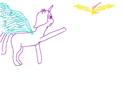 Askphilososhy:  A Doodle! Cold Blooded Twilight (Nsfw) Greets Philososhy As She Flies