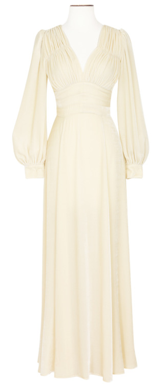 All the Trashy Diva Gown in Ivory, rayon/silk