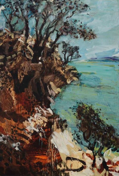 Portsea   -    Luke Sciberras, 2017Australian,b.1975-oil on board, 180. x 122 cm