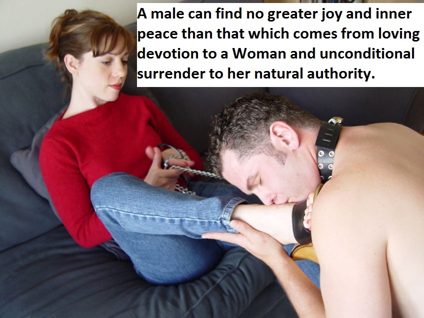 matriarchypower: multiperv:  A Male Can Find No Greater Joy And Inner Peace  #femdom