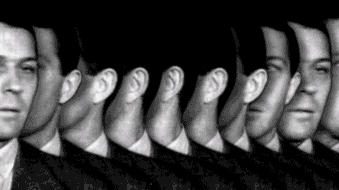 kasuminews:  Detail from “Man Perpetually Turning Head” kasumi ©2013 Artists