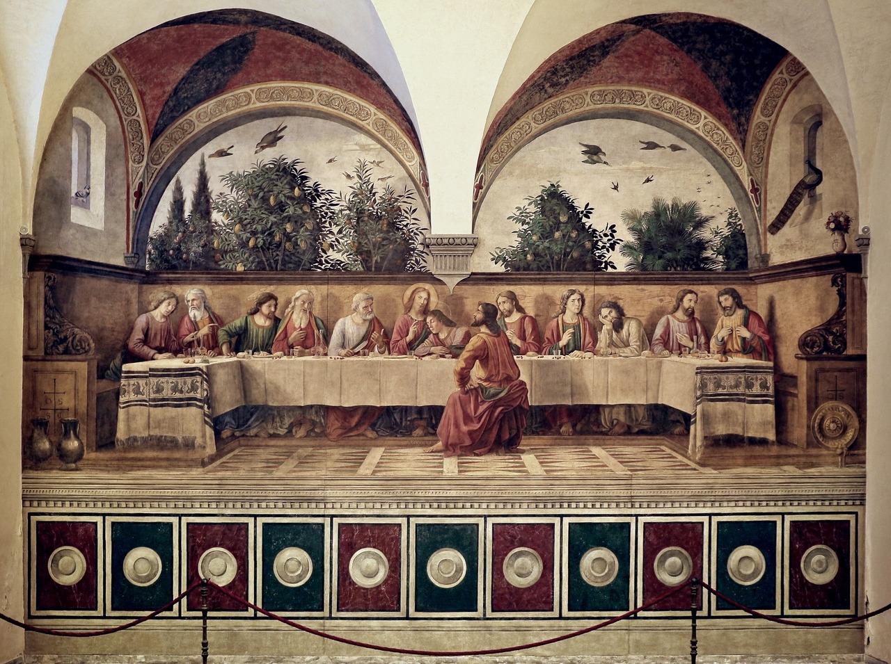 Domenico Ghirlandaio (Italian, 1448-1494), Cenacolo di Ognissanti - Ultima Cena (refectory