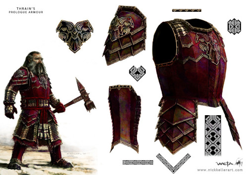 cydwarf:Dwarven Armour Concept Art from the Hobbit Trilogy Pt. 1Pt. 2Nick KellerARMOR