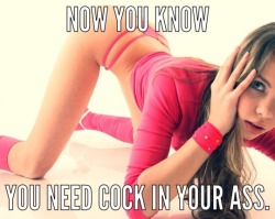 jaynelovesdick:  sissy-stable:  How long have you known that you need cock in your ass ?  first start calling it your pussy then ask yourself the three questions: what can i do to feel more feminine? what can i do to feel more sexy? what can i do to crave