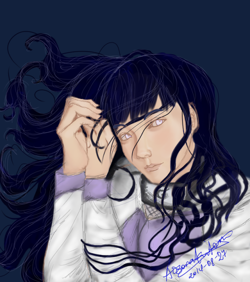 auberghyn:Fan Art ♦ Draw This Again! Hinata Hyuga 12/184 Years Difference of Art Improvement This is