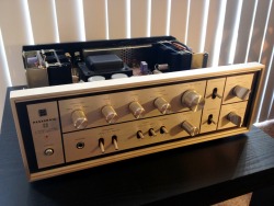 wisenodnarb:  My Amplifier And Tuner. Both of them are Panasonic. Amp model SU-3604 . Tuner Model ST-3600 . They are both Solid State and I have photographed them here without their wood covers. 